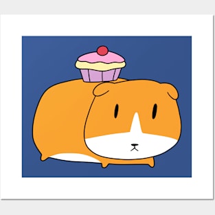 Cupcake Guinea Pig Posters and Art